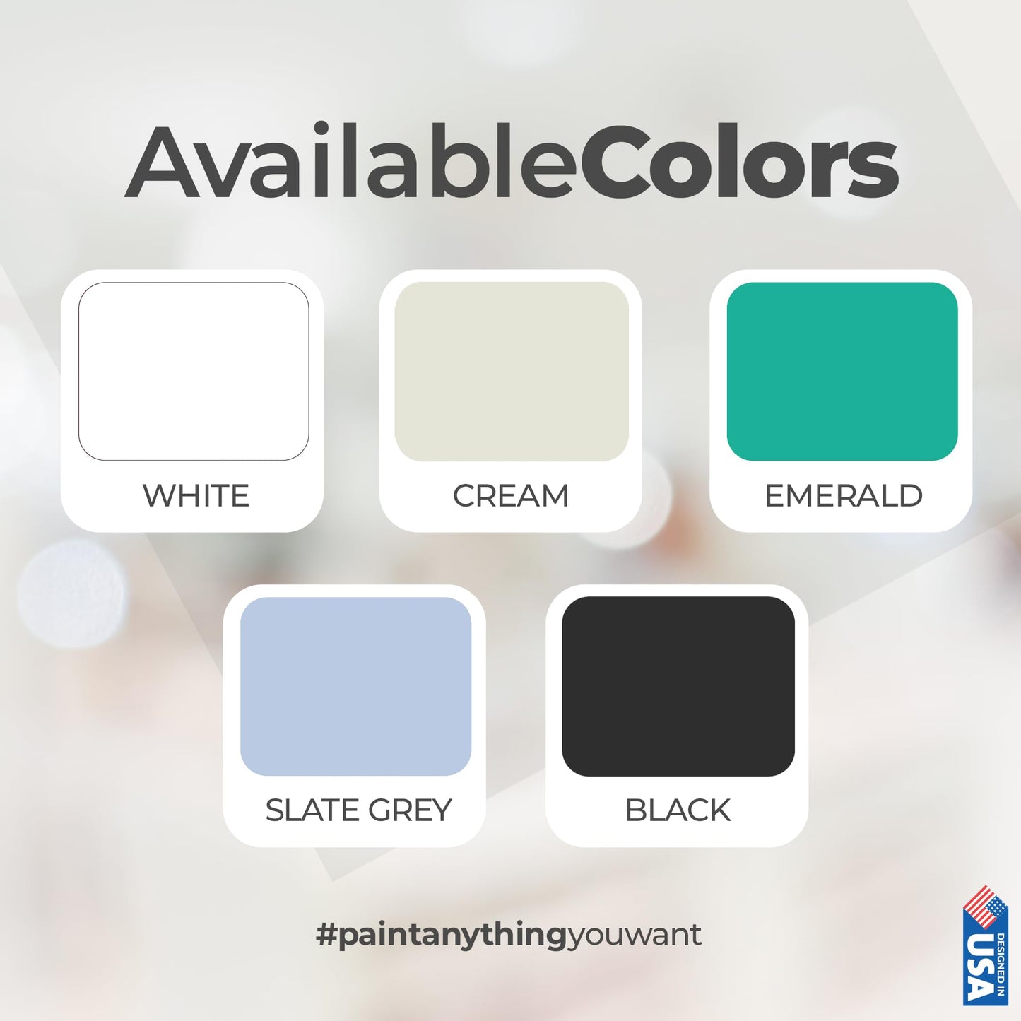 All in One Paint for Bathroom, Bathtub, Tile, Paint for Wet Surfaces, Sink, Kitchen Cabinet, Worktop, Wood, Furniture - Matte & 250ml