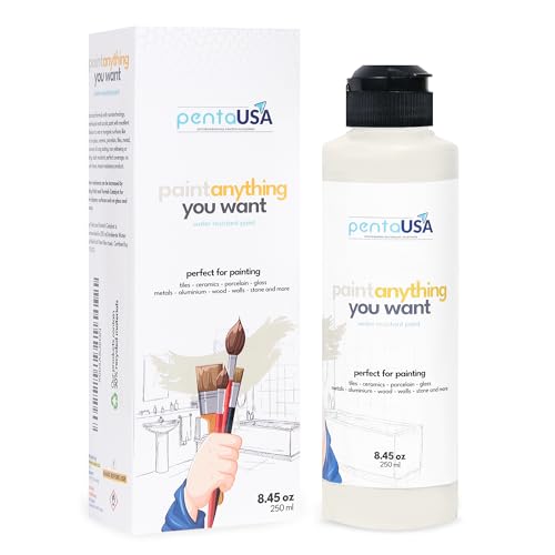 All in One Paint for Bathroom, Bathtub, Tile, Paint for Wet Surfaces, Sink, Kitchen Cabinet, Worktop, Wood, Furniture - Matte & 250ml