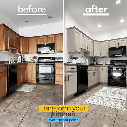 All in One Paint for Bathroom, Bathtub, Tile, Paint for Wet Surfaces, Sink, Kitchen Cabinet, Worktop, Wood, Furniture - Matte & 250ml