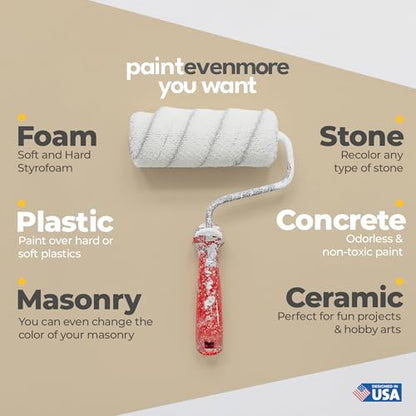 All in One Paint for Bathroom, Bathtub, Tile, Paint for Wet Surfaces, Sink, Kitchen Cabinet, Worktop, Wood, Furniture - Matte & 250ml