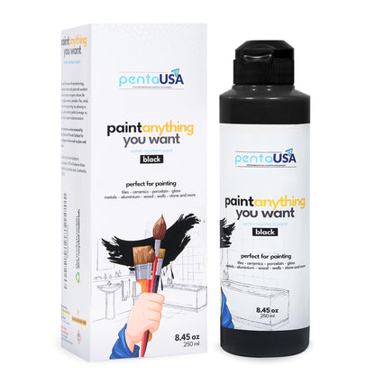 All in One Paint for Bathroom, Bathtub, Tile, Paint for Wet Surfaces, Sink, Kitchen Cabinet, Worktop, Wood, Furniture - Matte & 250ml